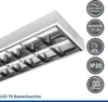 LED Rasterleuchte 2x150cm T8 Anbau - Leuchten Produktbild-Vorschau 3