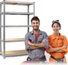 Regał metalowy magazynowy 150 x 75 x 30 cm Humberg 4840 Náhľad obrázku produktu 8