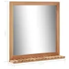 vidaXL Koupelnové zrcadlo 60×12×62 cm Ořechový masiv Náhled obrázku produktu 6
