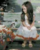 Diamondi - Diamond painting - MÄDCHEN MIT KÄTZCHEN, 40X50 Produktbild-Vorschau 1