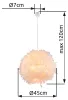 Lampada a sospensione, piume, bianco, P 45 cm Anteprima dell’immagine prodotto 6