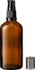 5x Braune Glasflasche 100 ml mit schwarzer Pumpe Produktbild-Vorschau 2