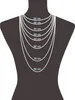 Steuer Modeschmuck Collierkette Metall 67+8cm gelb Produktbild-Vorschau 5