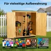 Wiltec Gerätehaus XXL holz Gartenschrank für Gartengeräte Produktbild-Vorschau 8