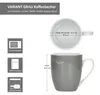 sada 6 hrnků na kávu Variant Grey 350ml barevné porcelánové Náhled obrázku produktu 5