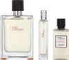 Three bottles of Hermès Terre D'Hermès products are displayed against a white background. Produktbild-Vorschau