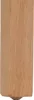 A close-up of a wooden furniture leg with a rounded bottom. Produktbild-Vorschau