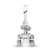 A silver-colored charm shaped like the character Wall-E from Disney Pixar's movie. Podgląd zdjęcia produktu