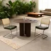2er Set Kunstleder Esszimmerstühle Chrombeine Mid-Century Produktbild-Vorschau 2