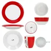 18dílná snídaňová sada Variant červený porcelán 6 osob Náhled obrázku produktu 7