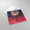 Bilder auf glas - Einteilig - Mond Schaukel Frau - 70x70cm Produktbild-Vorschau 2