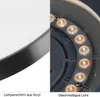 ZMH LED stropní svítidlo černé stropní svítidlo - 12W teplá Náhled obrázku produktu 9
