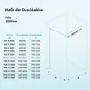 doporro Luxus Duschwand für Dusche Duschabtrennung Produktbild-Vorschau 3