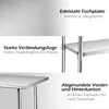 COSTWAY Table de travail en acier inoxydable, table en Voir les images du produit 3
