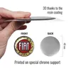Autocollant Fiat 3D Logo officiel rouge vintage, 48 mm Voir les images du produit 3