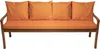 Gartenkissen Set orange – 180x50 + 4x50x56 cm Gartenkissen Produktbild-Vorschau 1