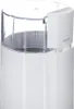 A close-up, studio shot of a white coffee grinder with a clear lid. Podgląd zdjęcia produktu
