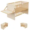 Merax ledikant met spijlen, 70 x 140 cm, babybed met Productafbeelding-voorbeeld 10