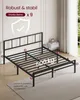 VASAGLE Metallbett 160 x 200 cm, stabiler Bettrahmen mit Produktbild-Vorschau 7