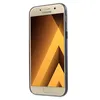 A gold Samsung smartphone with a blue case, shown from a side angle against a white background. Produktbild-Vorschau