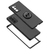 A black phone case with a ring holder is shown against a white background. Produktbild-Vorschau