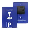A blue parking disc and clock with a white 'P' symbol and a time indicator. Náhled obrázku produktu