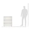 KOMTO Bücherregal 80 cm breit, weiß, Bücherregal mit 3 Produktbild-Vorschau 8