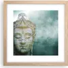 Gerahmtes Poster - Rahmen in heller Eiche - Buddha Grafik Produktbild-Vorschau 1