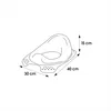 A diagram of a child's toilet seat with dimensions indicated. Voir les images du produit