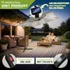 tillvex® Alu Sonnenschirm Rechteckig Ø 330 cm mit LED Solar Productafbeelding-voorbeeld 6