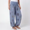 Haremshose Damen weite Hose mit Gummizug Sommerhose Gr. 36 Produktbild-Vorschau 1