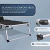 Sonnenliege klappbar – Leichte Gartenliege aus Aluminium Produktbild-Vorschau 5