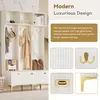 MODFU Meuble d’Entrée Blanc - Portemanteau Moderne avec Voir les images du produit 6