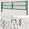 Gartentor Tor Gartenzaun Zaun 300x80 cm Doppelflügelig Produktbild-Vorschau 4