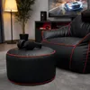 Gaming Fußhocker Kunstleder BANANAIR 50x30 cm rot Produktbild-Vorschau 5