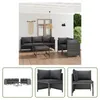 The Living Store 6-tlg. Garten-Lounge-Set mit Kissen Poly Produktbild-Vorschau 1