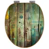 banjado Design WC Sitz Bambus Absenkautomatik -Grünes Holz Produktbild-Vorschau 3