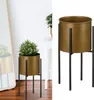 Cornice per vaso di piante in due pezzi | H 40 cm nero-oro Anteprima dell’immagine prodotto 2