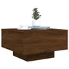 vidaXL Table basse avec lampes LED brun aspect chêne Voir les images du produit 7
