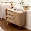 Kommode Holz mit 3 Schubladen & Tür, Sideboard mit Produktbild-Vorschau 7