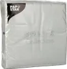 Servietten, 1-lagig 1/4-Falz 33 cm x 33 cm hellgrau Produktbild-Vorschau 1