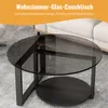 Couchtisch Runder Beistelltisch, Ø60x 45cm, 2 Ebenen mit Produktbild-Vorschau 7