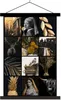 MuchoWow® Textilposter Collage - Gold - Kunst - Blumen Produktbild-Vorschau 1
