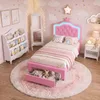 Kinderbett 90x200 cm mit LED, PolyurethanPolsterbett mit Produktbild-Vorschau 7