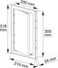 Puerta de inspección blanca de 200x300 mm, fabricada en ABS Vista previa de la imagen del producto 6