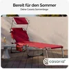 CASARIA® Sonnenliege Klappbar Wetterfest Gartenliege Mit Produktbild-Vorschau 2