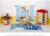goki 51905 Puppenmöbel Kinderzimmer, rot/blau/natur (1 Set) Produktbild-Vorschau 4