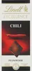 A close-up of a Lindt Excellence Chili chocolate bar packaging, featuring a red chili pepper and a square piece of chocolate. Produktbild-Vorschau