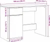 Schreibtisch mit Speicher Schwarz Eichen-Optik 100 x 50 x Produktbild-Vorschau 9