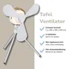 Lifetime Air Tafelventilator - Ventilator USB-C Oplaadbaar Productafbeelding-voorbeeld 2